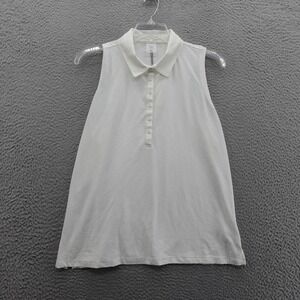 CALIA Golf Sleeveless Polo Shirt XXL White Womens Athletic‎ Top UPF Odor Control